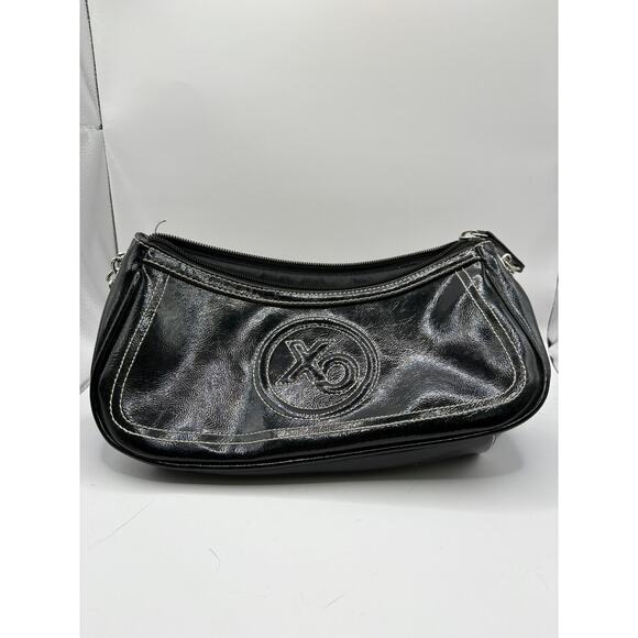 Vintage Y2K XOXO Shoulder Bag Black Chain Strap Punk Retro Cottagecore Boho - Picture 1 of 5